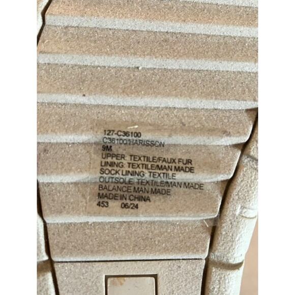 Cliffs by White Mountain Harisson Faux-Fur Lace-Up Winter Boots 9 Wheat/Tan New - Picture 9 of 10